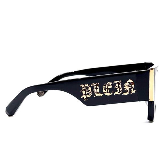 New,PHILIPP PLEIN Sunglasses PLEIN MASTER OVERSIZE SPP094 Col.0700 Authentic - Picture 10 of 12